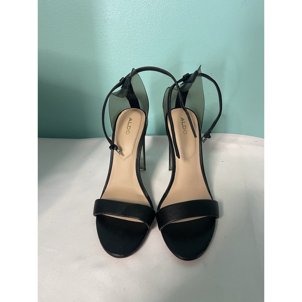 Woman's Aldo Black Aserania Dress Sandals Size 7.5 A-618
